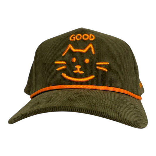 GOOD Cat - Olive Green/Orange